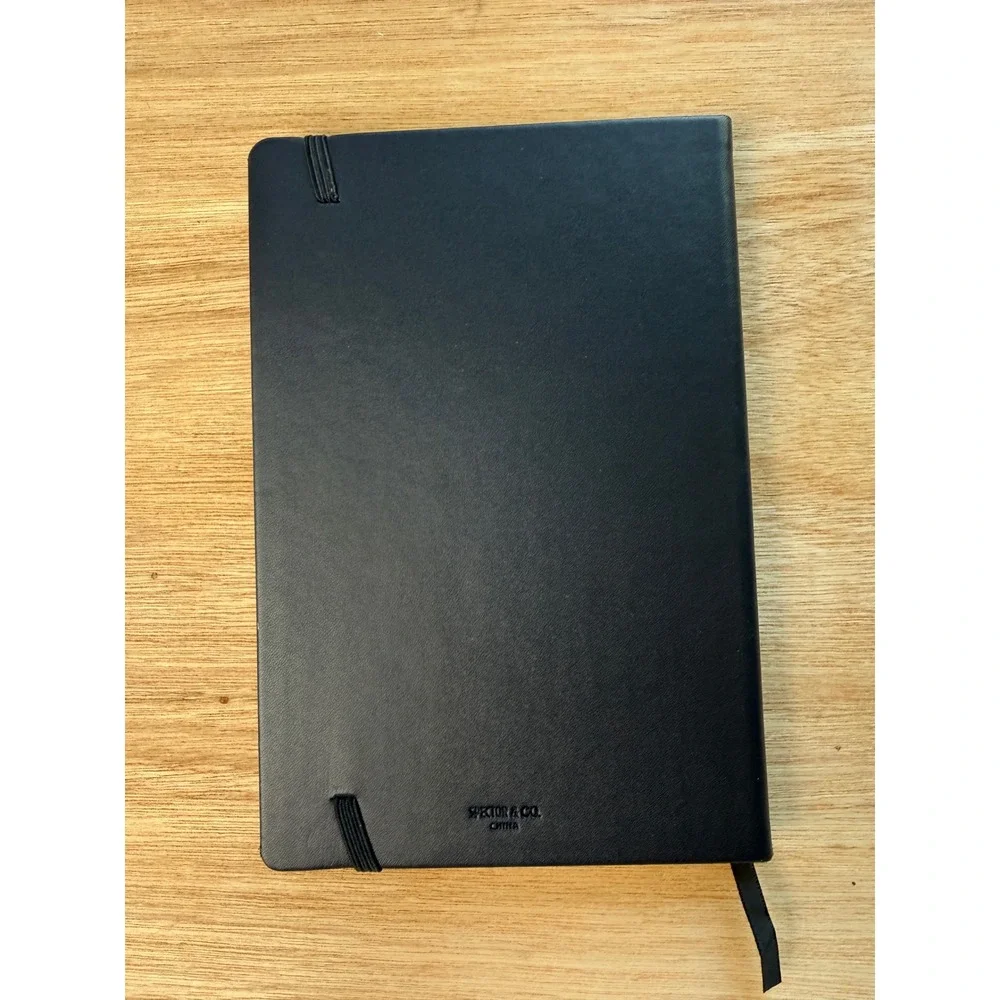 SPECTOR & CO. nSIGHT 2019 Hardcover Lined Journal Notebook Black Medium